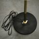 1960s Lidokov Space Age Brass and Opaline Glass Floor Lamp