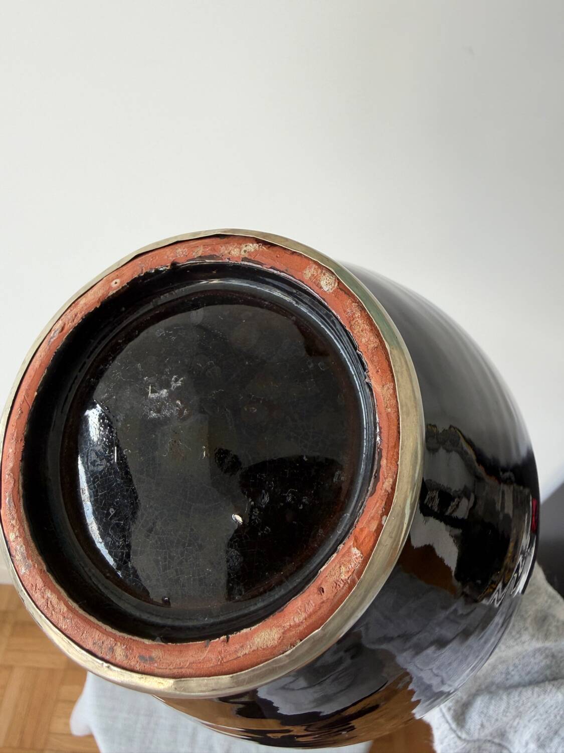 Vase céramique et métal
