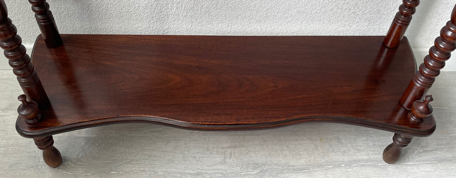 Library - turned wooden shelf