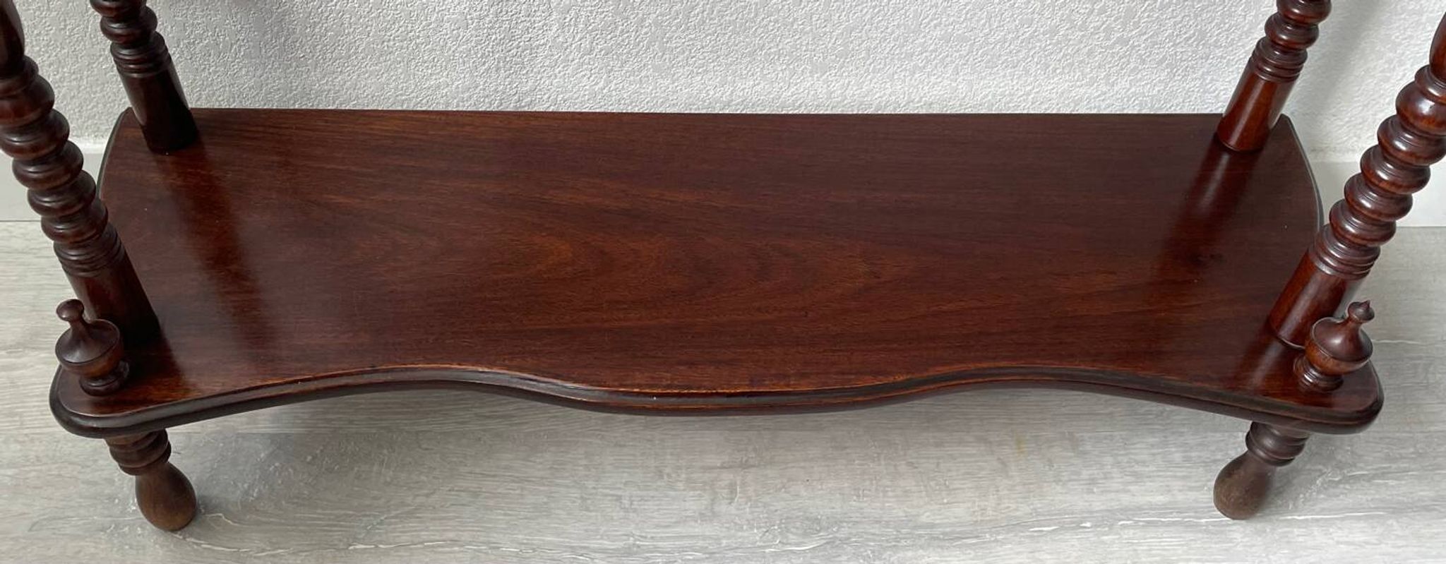 Library - turned wooden shelf
