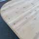 Table à manger de ferme extensible rénovée en bois brut XXème 160cm