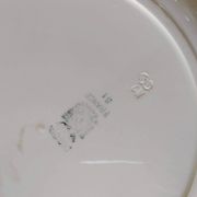 Plat rond Digoin Sarreguemines Roses bleues