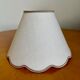 Lampshade in old white linen