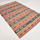 Tapis kilim en laine à motif ethnique Samon & Brown 6x9, 175x270 cm