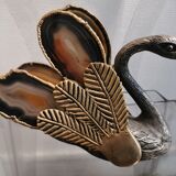 70 vintage mail swan with agate wings