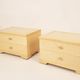 Gianluigi Gorgoni Italian Maple Burl and Brass Nightstands for Fratelli Turri