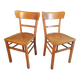 Paire de chaises de bistrot 1950