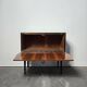 80s Italian Nightstand with Glass top