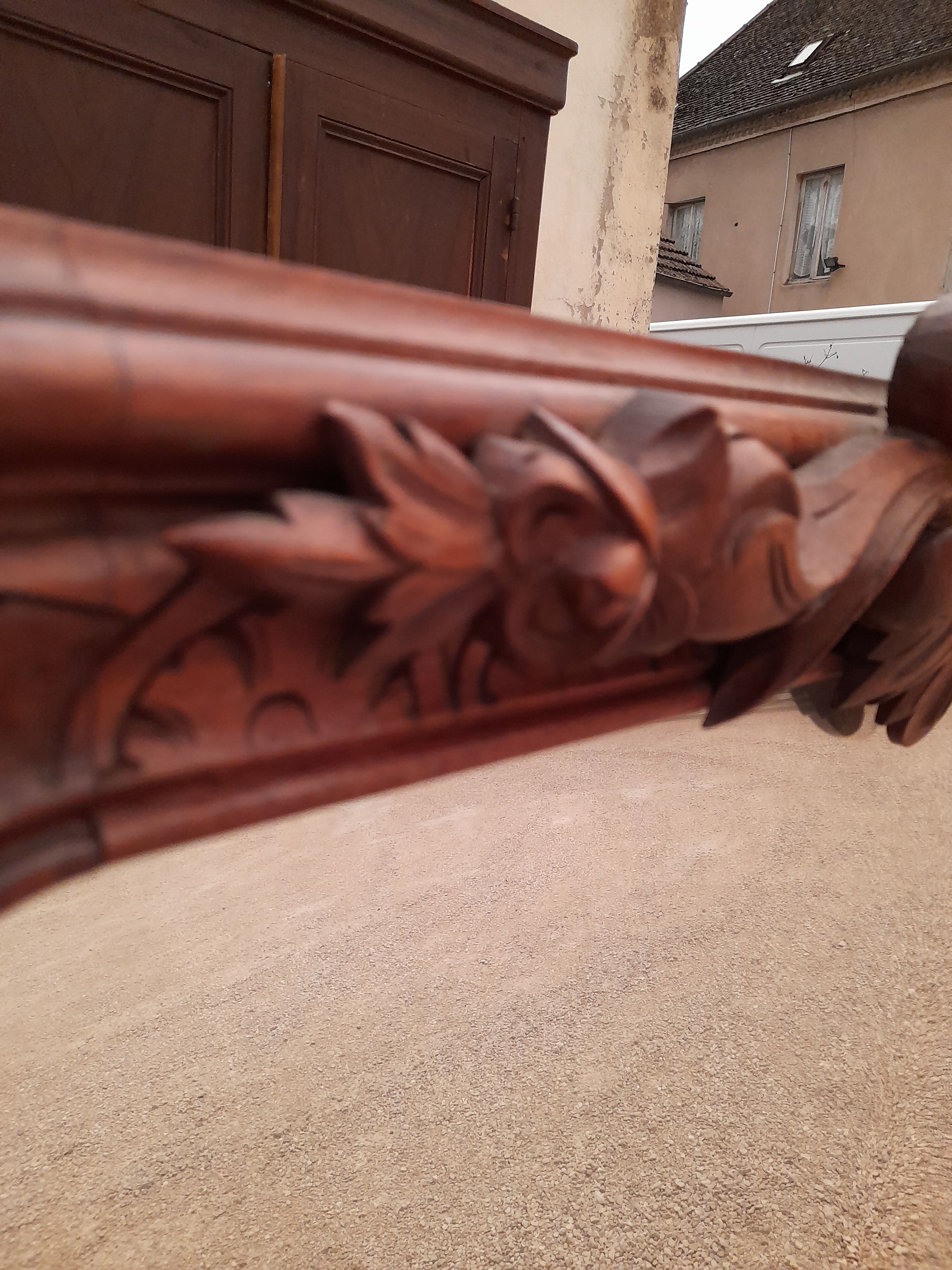 Louis XV style mirror in Walnut XXème