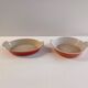 Set of 2 Le Creuset enamelled cast iron baking dishes – Volcanic Orange