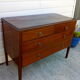 English chest of drawers in massive mahogany