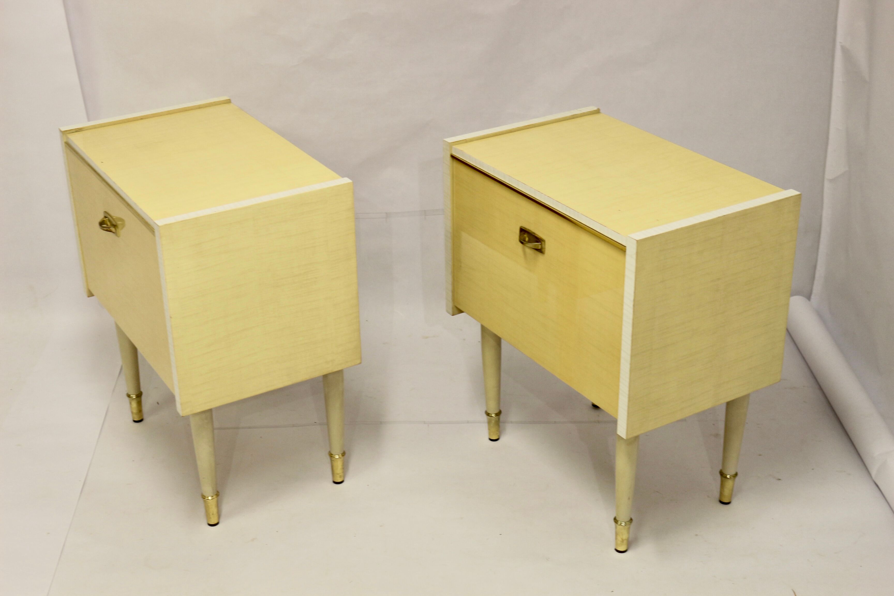 Pair of bedside tables from the middle of the century, 1950s