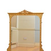 Miroir de cheminée victorien doré