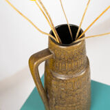 Vase West Germany vert olive