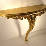 Wall console gilded 50 cm