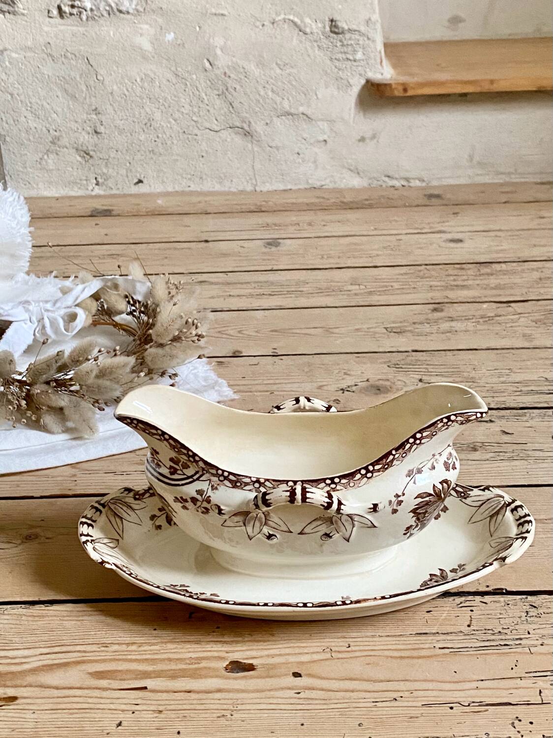 Antique gravy boat