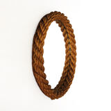 Mirror round rope frame, 42 cm.