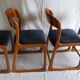 Suite de 4 chaises traineau Baumann