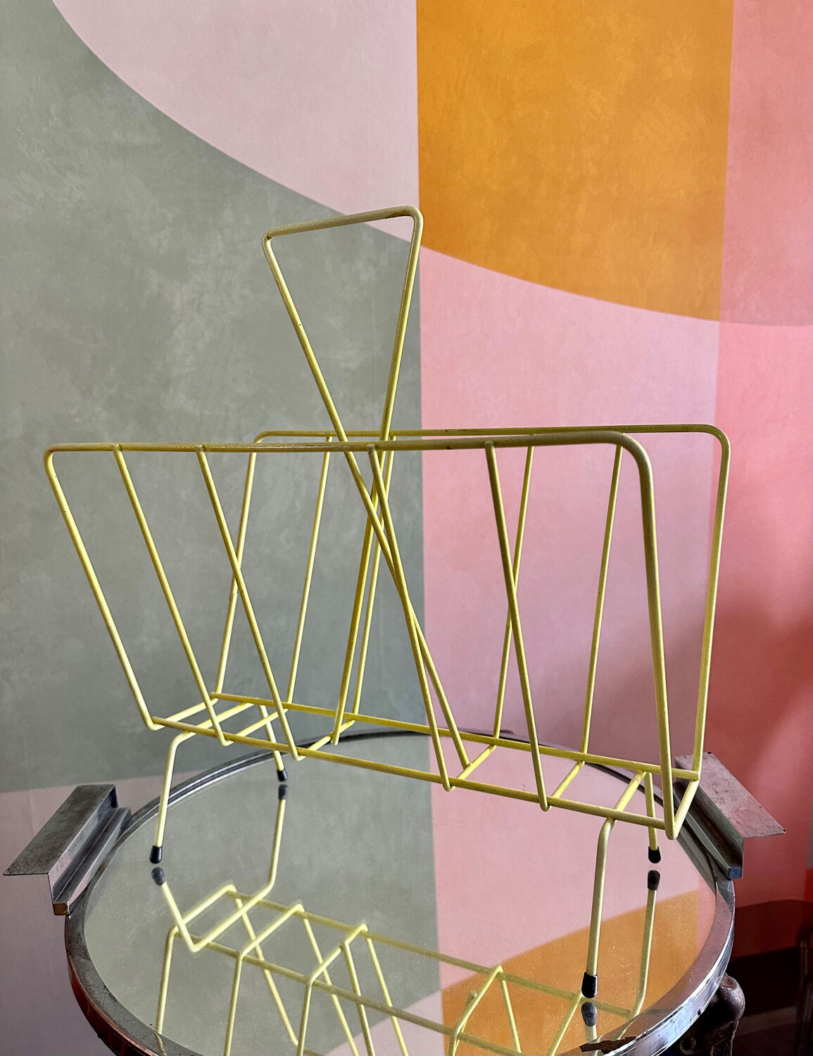 Vintage magazine holder pop 70'