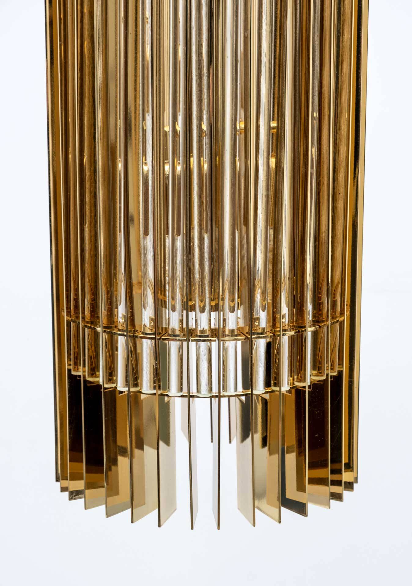 Romani Saccati for Gucci Brass Crystal Murano Pendant by Studio Design