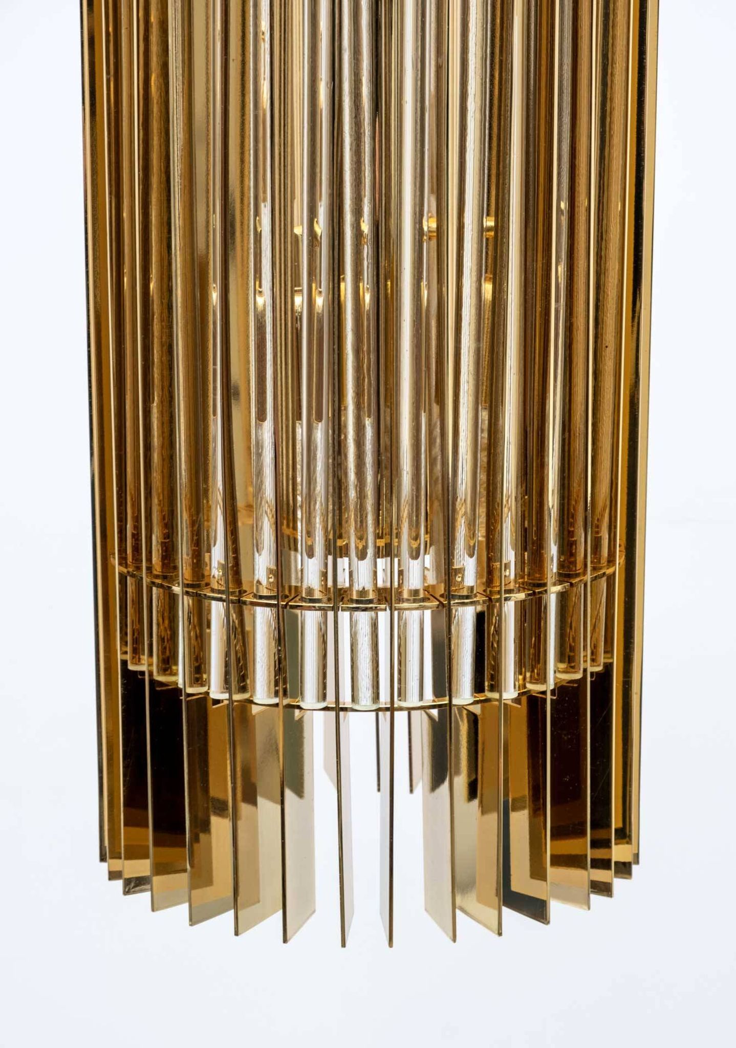 Romani Saccati for Gucci Brass Crystal Murano Pendant by Studio Design