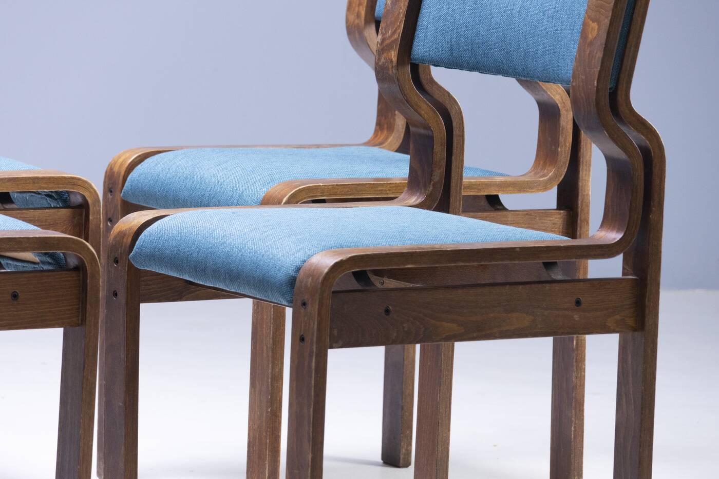 Set of 4 Dining Chairs, Ludvík Volák, 1970s-1980s, Czechoslovakia