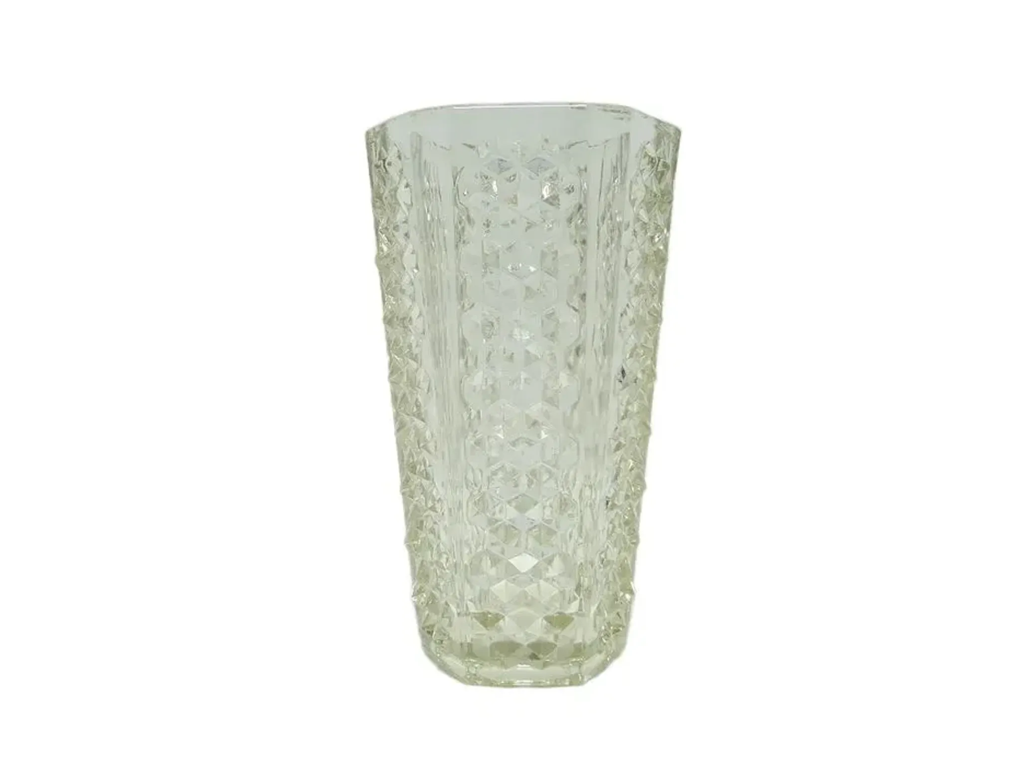 ACH Spike Vase, transparent glass, Ząbkowice, Poland, 1970s