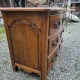 Curved Louis XV style chest of drawers in solid walnut