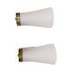 Pair of Doria Leuchten wall lamps, Hollywood Regency, Germany, 1970s.