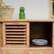 Buffet with sliding doors and drawers