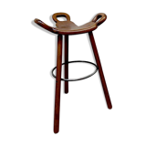 Midcentury brutalist Spanish barstool