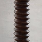 19th-century sculptural French wine press in solid wood / pedestal