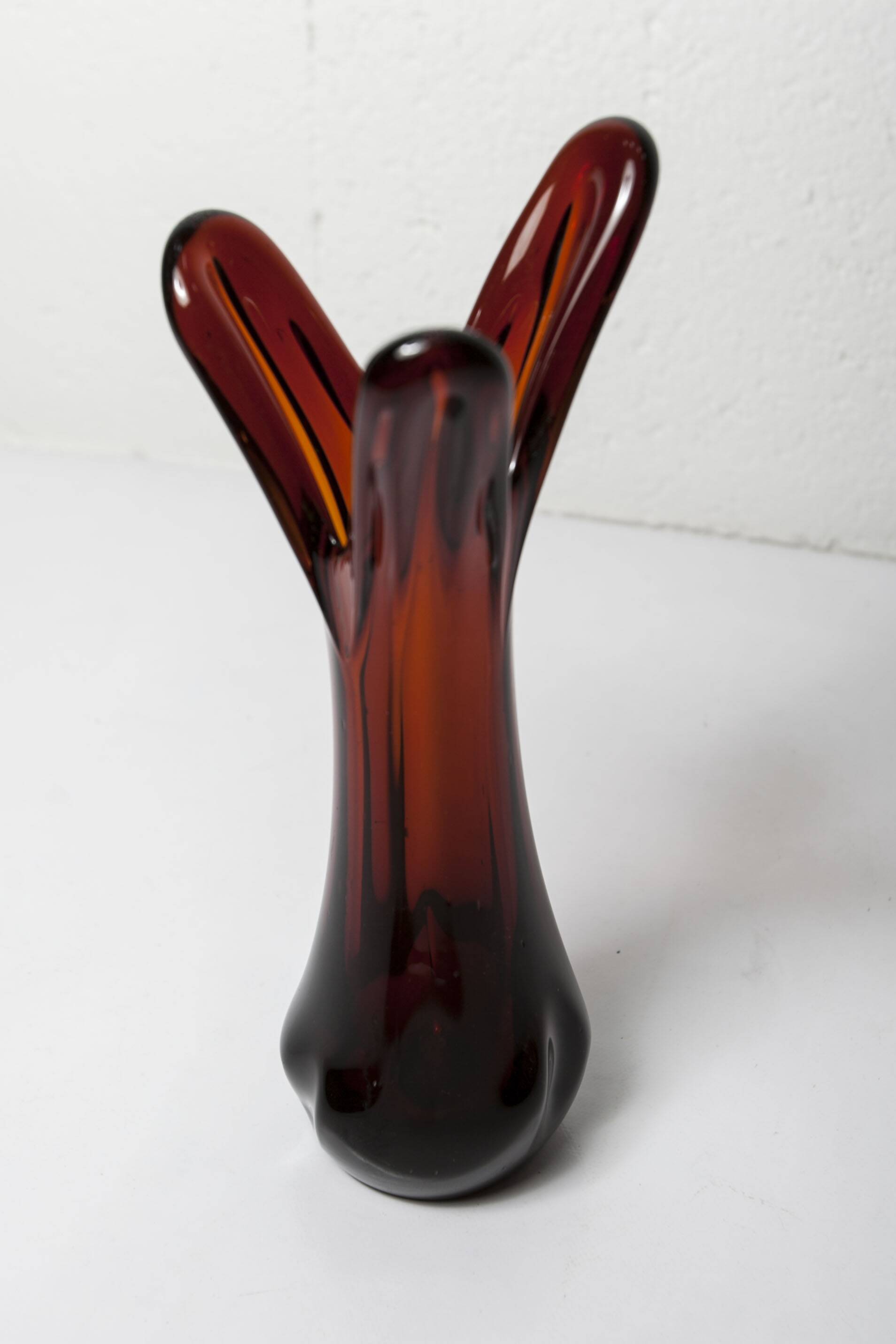 New look vase h28.5cm Murano glass 1970