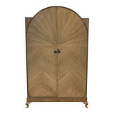 Penderie anglaise art déco en noyer des années 1930