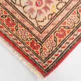 7x9 Red & Yellow Floral Persian Vintage Rug, 206x290Cm