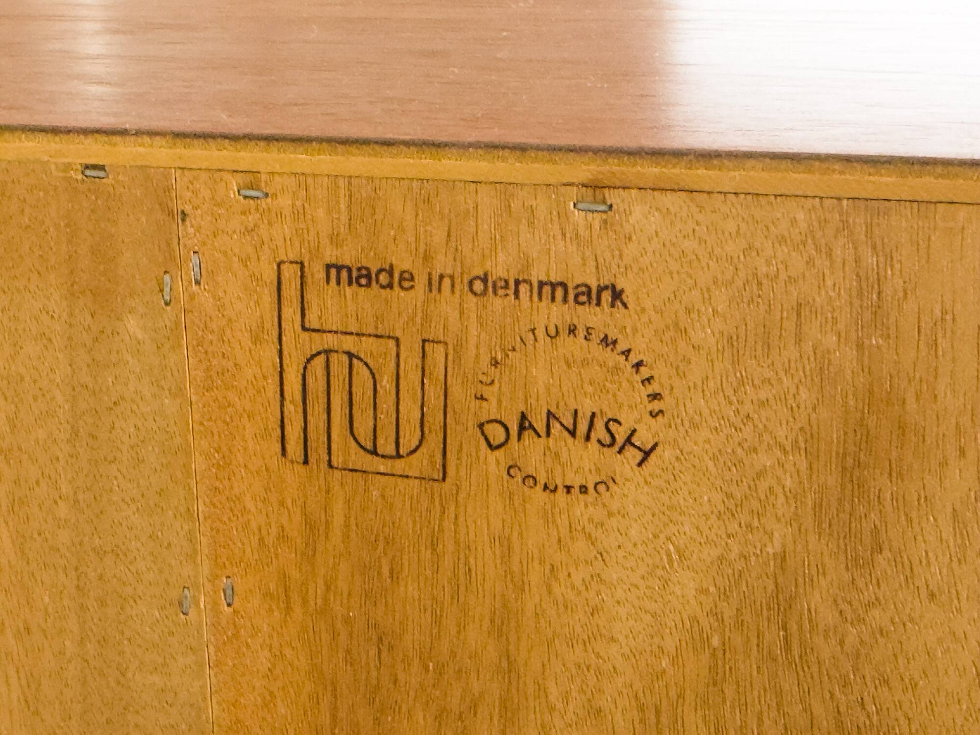 Danish Teak Cabinet with Glass Doors by Carlo Jensen for Hundevad & Co, 1960s