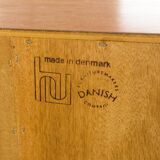 Danish Teak Cabinet with Glass Doors by Carlo Jensen for Hundevad & Co, 1960s