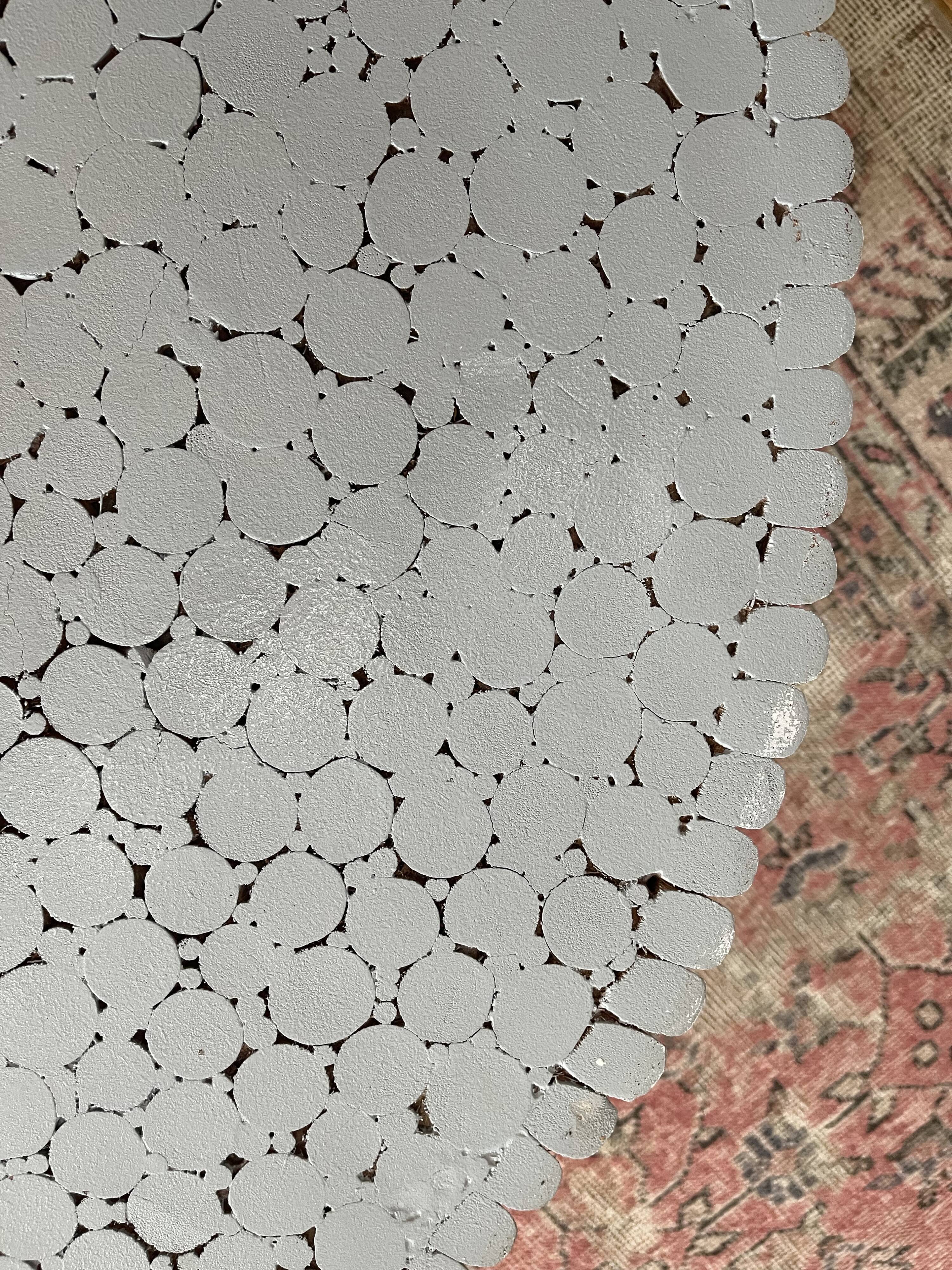 70s rattan coffee table by McGuire