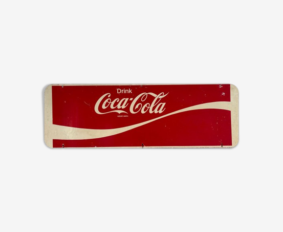 Plaque métal double face coca cola