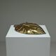 Brass leaf fruit bowl, 1970s Europe.