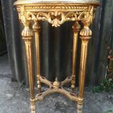 Louis XVI style harness in gilded wood and marble