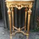 Louis XVI style harness in gilded wood and marble