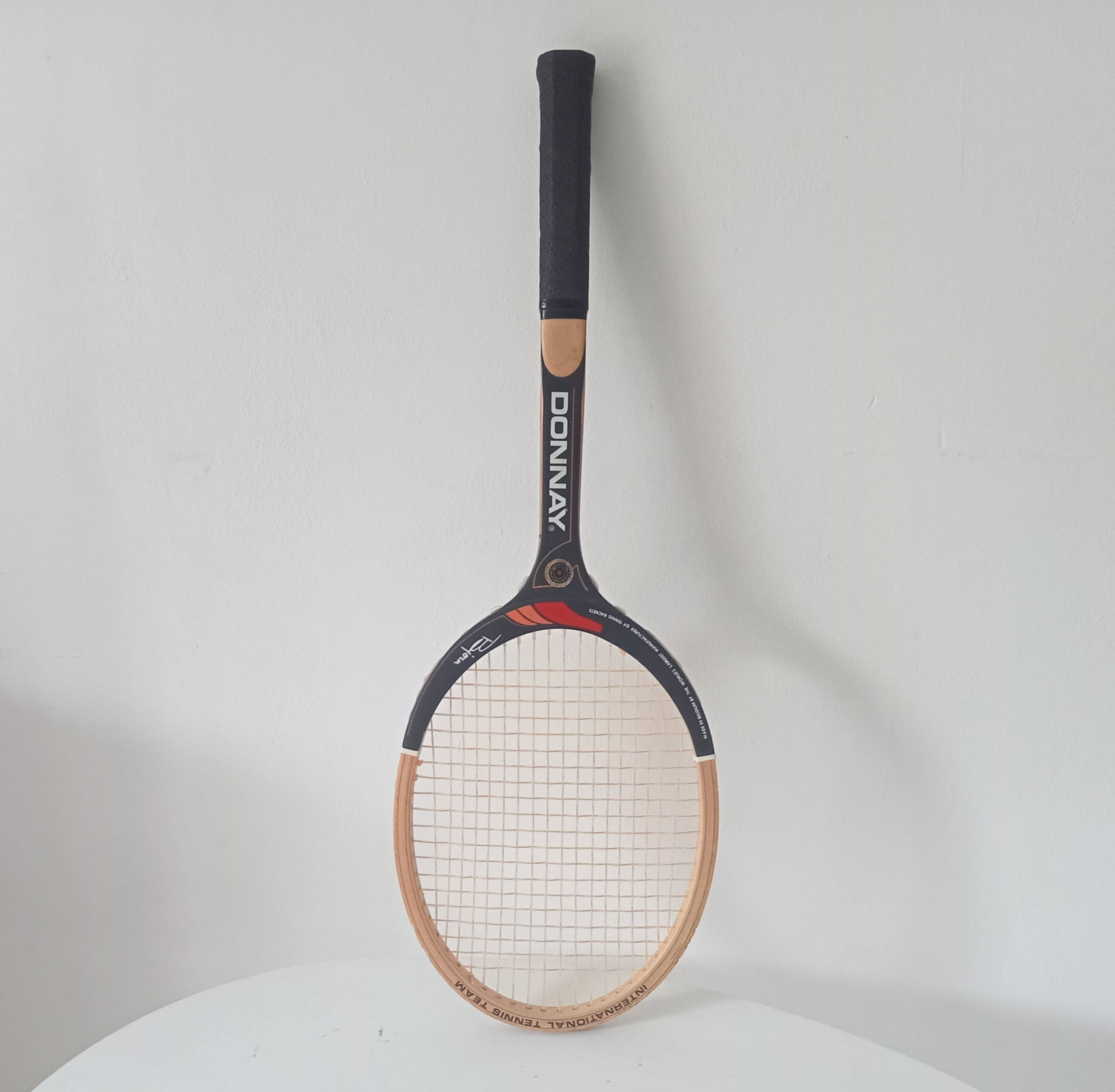 Vintage wooden tennis racket Bjorn Borg