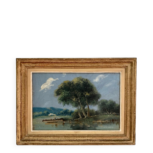 Tableau ancien : Paysage