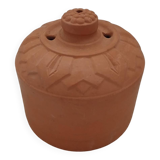 Terracotta butter dish with dome