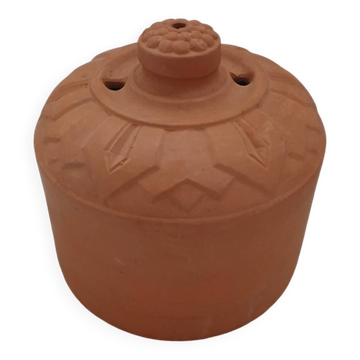 Terracotta butter dish with dome
