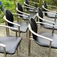 Set of 7 Belgo Chrome chairs from the 1980s