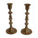 Pair of swedish candleholders brass 1960