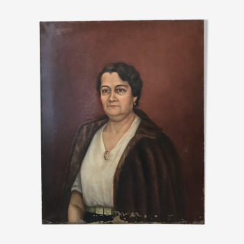 E.Chambefort oil portrait