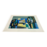 Lithograph signed "Albert Ferenz" Design 1950.